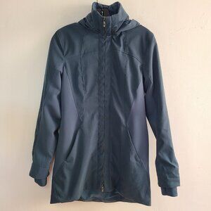 Lululemon Like A Glove Jacket Size 6 Hidden Hood Water Repellant Green